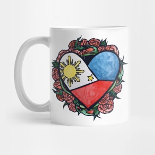 Filipino Flag Heart Pinoy Pride Mug